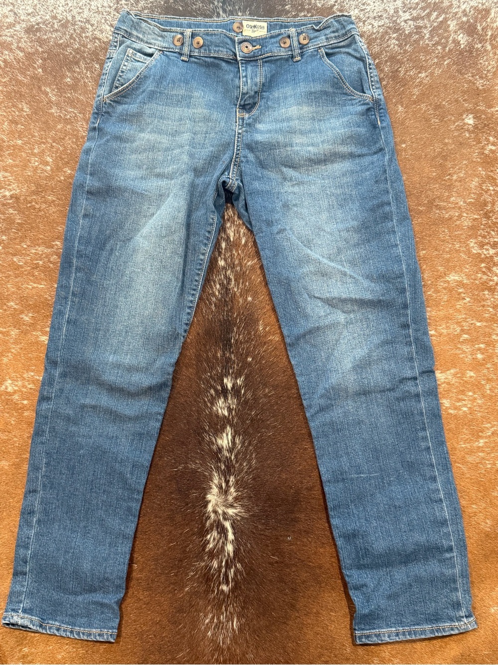 OshKosh B’gosh Girls Size 12 Adjustable-Waist Jeans